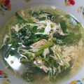 ☆kinoko☆'s cooksnap of when they made モロヘイヤとトマトの中華スープ.