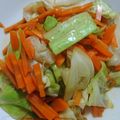 お湯！'s cooksnap of when they made キャベツと人参の醤油和え.