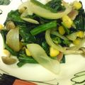 べるり's cooksnap of when they made 簡単♪ほうれん草＆ベーコンのチーズ炒め.