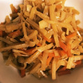 めぐみmmk's cooksnap of when they made 大根の皮とにんじんのきんぴら.
