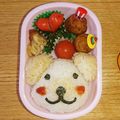 ☆まきまき★'s cooksnap of when they made キャラ弁☆たれ耳の犬おむすび.