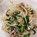 いかめし321's cooksnap of when they made 簡単に…豚もやしニラ炒めの卵とじ.
