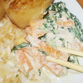 Tatita's cooksnap of when they made レンジで簡単(^q^)春菊のツナマヨ和え.