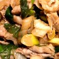 じじはな's cooksnap of when they made 簡単美味！豚バラと長ねぎのニンニク炒め.