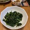 a0imama♡'s cooksnap of when they made ケールの醤油炒め.