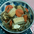 まぶたん's cooksnap of when they made 厚揚げと刻み昆布・えのきの煮物♪.