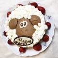 クックZPME0Q☆'s cooksnap of when they made ひつじのショーン♡キャラケーキ♪.