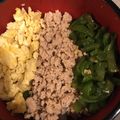 magnolily's cooksnap of when they made お鍋で簡単パラパラ✴︎鶏そぼろで三色丼.