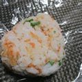 ジョングレ's cooksnap of when they made 小エビとほうれん草の栄誉満点おにぎり☆.