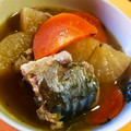 mammy_co's cooksnap of when they made さば缶と大根＆人参のかんたん煮物.