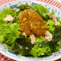 tokotann's cooksnap of when they made わさび菜と鯖缶のさっぱりおろしサラダ.