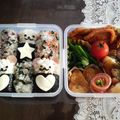 ☆まめっこ☆'s cooksnap of when they made キャラ弁♪　俵おにぎりでっくまっ＾＾.