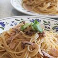 YumiF's cooksnap of when they made 簡単！激うま！イカの塩辛のクリームパスタ.