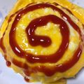 にゃんこりんご's cooksnap of when they made 簡単！少ない材料で半熟卵のオムライス.