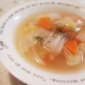 fu♪♪'s cooksnap of when they made 白菜&ベーコンのコンソメスープ.