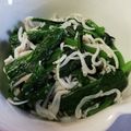 NK90210's cooksnap of when they made ほうれん草のしらす和え.