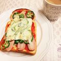 とちまる。's cooksnap of when they made ◎魚肉ソーセージで◎ピザトースト.