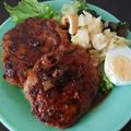 Ｍぱん's cooksnap of when they made 鶏つくね☆照り焼きハンバーグ風.
