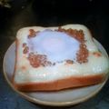 ﾃﾙﾐｰ's cooksnap of when they made やっちゃった☆納豆目玉トースト.