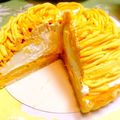 chihiron♪'s cooksnap of when they made ●モンブラン fuu かぼちゃタルト●.