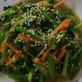 クックZ1GQ4L☆'s cooksnap of when they made ☆ほうれんそう＆にんじんの甘辛炒め☆.