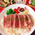 Ꭹ·˖❥'s cooksnap of when they made 和風ステーキ丼☆ガーリックライス.