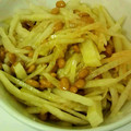＊まめゴマ＊'s cooksnap of when they made 納豆作戦1　納豆大根＊・”　●）.