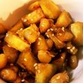 kananam's cooksnap of when they made 時短（？）　大豆とサツマイモのから揚げ.