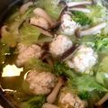 maraion's cooksnap of when they made 鶏ミンチと豆腐で☆つくねのスープ.