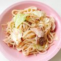 emmaemma18's cooksnap of when they made ニンニク香る豚キャベツの塩焼きうどん.