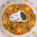 優chan57's cooksnap of when they made 離乳食でスヌーピーお誕生日プレート.