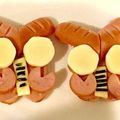 aibon618's cooksnap of when they made キャラ弁おかず　簡単かわいいバルタン星人.