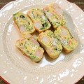 ヌーシ's cooksnap of when they made 三つ葉と海老の玉子焼き～茶碗蒸し風～.