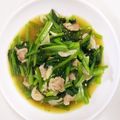 紅月☆蓮's cooksnap of when they made 小松菜と豚肉のニンニク炒め.