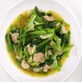 紅月☆蓮's cooksnap of when they made 小松菜と豚肉のニンニク炒め.