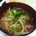 まさむにゃ。's cooksnap of when they made 豚肉ともやしのみそごまスープ.