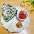 ルパンのかあさん☆彡's cooksnap of when they made 春を満喫♪菜の花とゆかりのおにぎり.