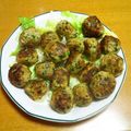 55才のおじさん's cooksnap of when they made 冷凍保存可ふっくら旨い餃子味のニラ肉団子.