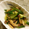 2michi's cooksnap of when they made しめじときゅうりのオイマヨ炒め.