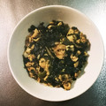 poti134's cooksnap of when they made 豚こま肉とわかめときのこのしょうゆ炒め.