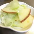 わ五助's cooksnap of when they made 隼人瓜とりんごの酢の物.