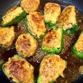 ♡37♡'s cooksnap of when they made ピーマンと椎茸の肉詰め♪.