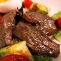 かすがべ's cooksnap of when they made 牛肉とアボカドのわさび醤油和え.