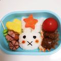 sun9mama's cooksnap of when they made キャラ弁　ミッフィー　超簡単！　おにぎり.