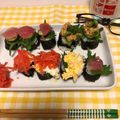 しみぴょんもか応援隊's cooksnap of when they made お祝いに！カラフルのっけ寿司.