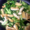 ☆ようかんママ☆'s cooksnap of when they made 簡単中華・かぶの葉と油揚げの塩炒め.