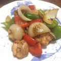 yurari0719's cooksnap of when they made 鶏肉と二色ピーマンの中華風炒め物.