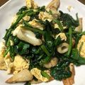 みさりママ's cooksnap of when they made ほうれん草と竹輪と玉子のポン酢炒め.
