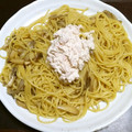 ハマさん8's cooksnap of when they made きのこの和風パスタツナマヨをトッピング.