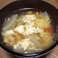 meggg＊'s cooksnap of when they made 白菜と卵のあっさりコンソメスープ.